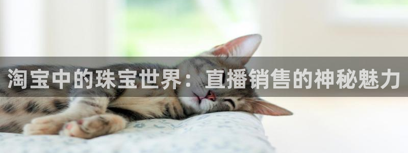 新宝5登录网址：淘宝中的珠宝世界：直播销售的神秘魅力