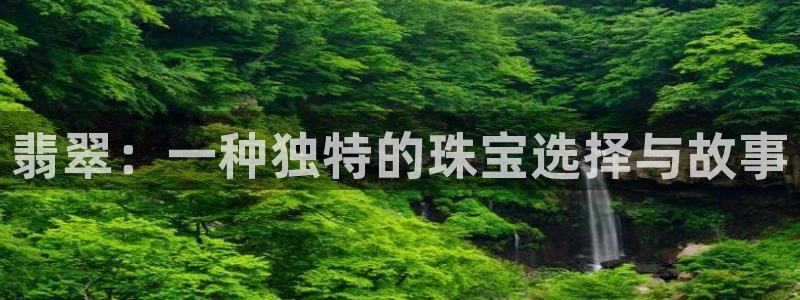 新宝5注册账号：翡翠：一种独特的珠宝选择与故事