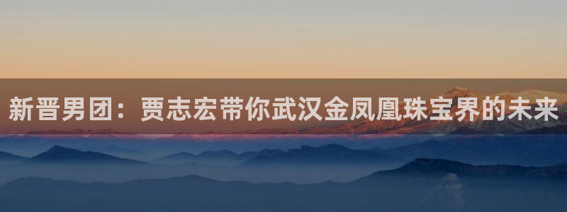 新宝5得74OOO5：新晋男团：贾志宏带你武汉金凤凰珠宝界的未来